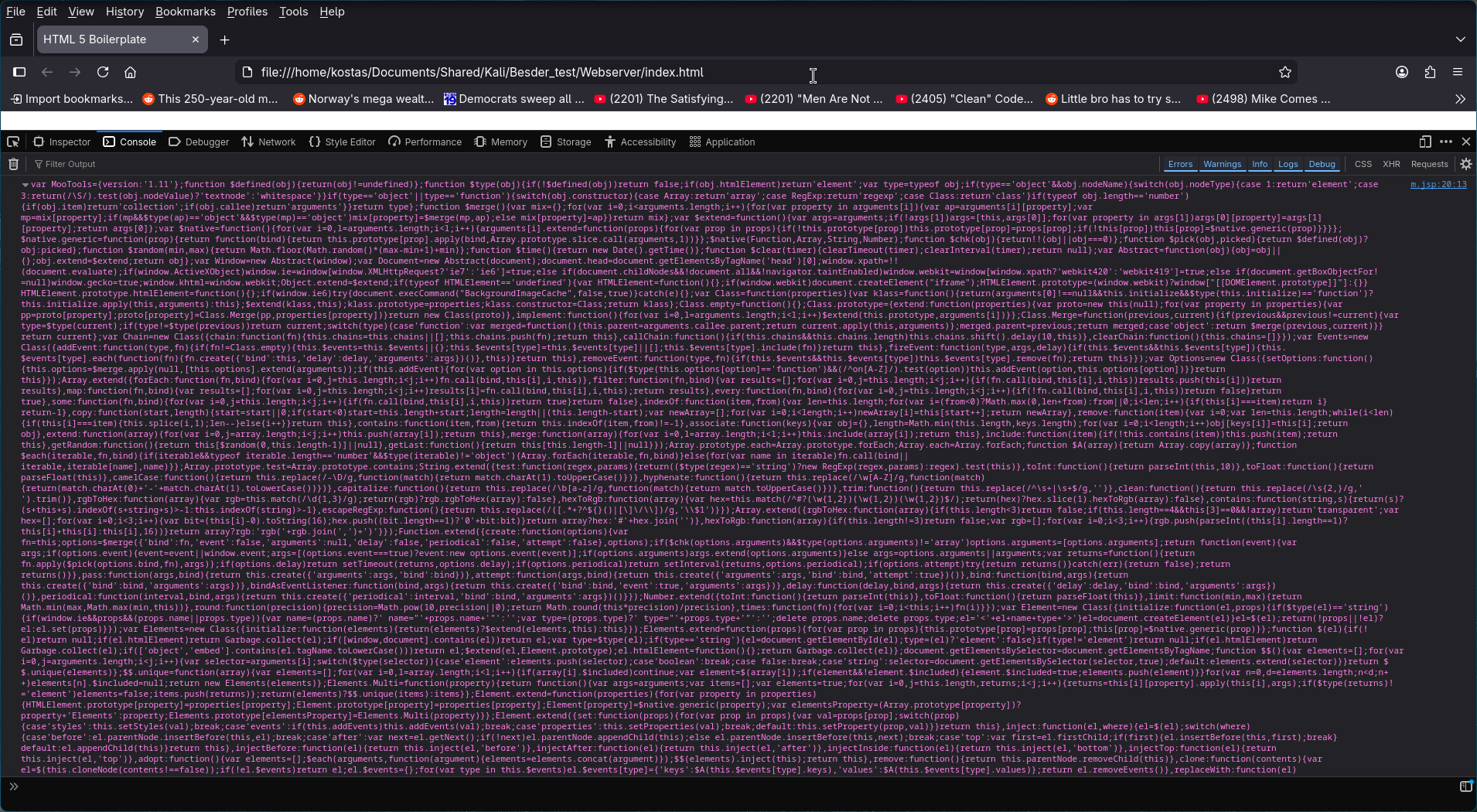 Decoded MooTools